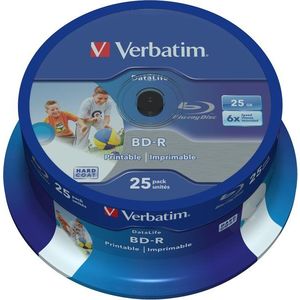 VERBATIM BD-R SL DataLife 25GB, 6x, printable, spindle 25 db kép