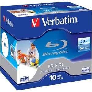 Verbatim BD-R Dual Layer nyomtatható 50 gigabyte 6x, 10 db egy dobozban kép