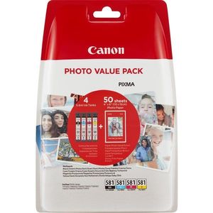 Canon CLI-581 Multipack + PP-201 fotópapír kép