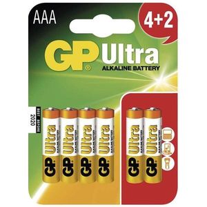 GP Ultra Alkaline LR03 (AAA) 4+2 db bliszter kép