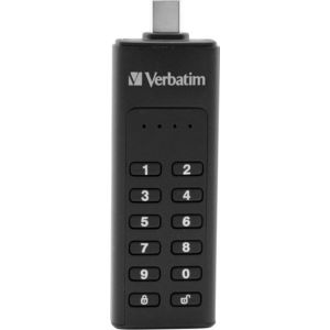 VERBATIM Keypad Secure Drive USB-C 64GB USB 3.1 kép