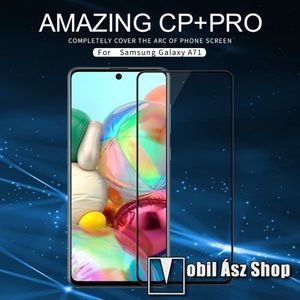 NILLKIN AMAZING CP+PRO előlap védő karcálló edzett üveg - FEKETE - 9H, 0, 3mm, A teljes felületén tapad! - A TELJES KIJELZŐT VÉDI! - SAMSUNG Galaxy Note10 Lite (SM-N770F) / SAMSUNG Galaxy A71 (SM-A715F) / SAMSUNG Galaxy A71 5G (SM-A716F) - GYÁRI kép