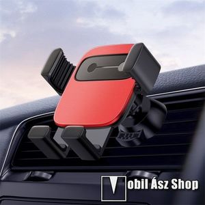 BASEUS Gravity Cube univerzális autós / gépkocsi tartó - PIROS - szellőzőrácsra rögzíthető, 4, 7-6, 6"-os készülékekhez - GYÁRI kép