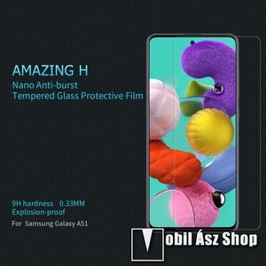 NILLKIN Amazing H előlap védő karcálló edzett üveg - 0.33mm, 9H, A képernyő sík részét védi - SAMSUNG Galaxy A51 (SM-A515F) / SAMSUNG Galaxy A51 5G (SM-A516F) - GYÁRI kép