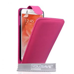 YouSave Flip bőrtok Leather-Effect Samsung Galaxy S6 Rózsaszín kép
