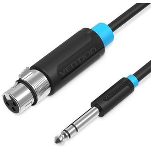 Vention 6, 5mm Male to XLR Female Audio Cable 1m - fekete kép