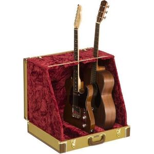 Fender Classic Series Case Stand 3 Tweed Több gitárállvány kép