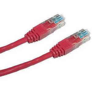 Adatátviteli kábel, CAT6, UTP, 3m, piros kép