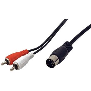 OEM audio kábel DIN5pin(M) -> 2x cinch, 1, 5m kép