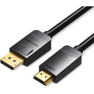 Vention DisplayPort (DP) to HDMI Cable 3 m Black kép