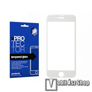 Xpro előlap védő karcálló edzett üveg - FEHÉR - 9H, 0, 33mm - A TELJES KIJELZŐT VÉDI! - APPLE iPhone SE (2020) / APPLE iPhone 7 / APPLE iPhone 8 / APPLE iPhone 6 / APPLE iPhone 6S - GYÁRI kép