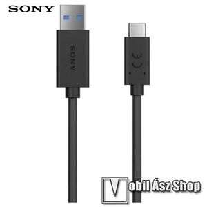 SONY adatatátviteli kábel / USB töltő - USB / USB Type-C, 1m, 3A - FEKETE - UCB-30_B - GYÁRI kép