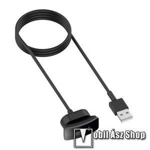 Okosóra USB töltő - FEKETE - mágneses, 1m - Fitbit Inspire kép