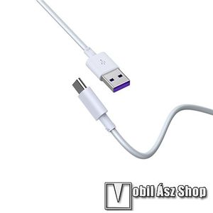 DEVIA adatátviteli kábel / USB töltő - USB 3.1 Type C, 5A, 1, 5 méter hosszú - FEHÉR - GYÁRI kép