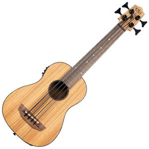 Kala U-Bass Zebrawood Basszus ukulele Natural kép