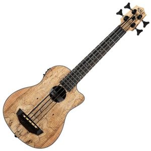 Kala U-Bass Spalted Maple Basszus ukulele Natural kép