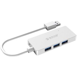 Orico USB-A Hub 4xUSB 3.0 + microUSB input White kép