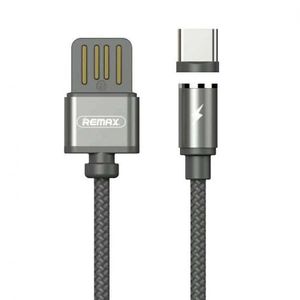 Remax Gravity RC-095a mágneses USB / USB Type C kábel LED lámpa 1M 2.1A Fekete kép