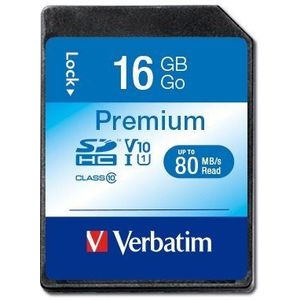 VERBATIM Premium SDHC 16GB UHS-I V10 U1 kép