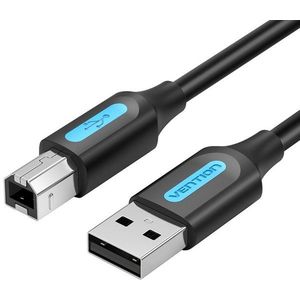 Vention USB 2.0 Male to USB-B Male Printer Cable 2m Black PVC Type kép
