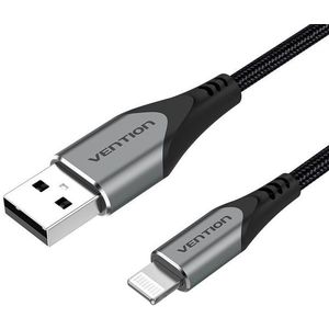 Vention Lightning MFi to USB 2.0 Braided Cable (C89) 1.5m Gray Aluminum Alloy Type kép
