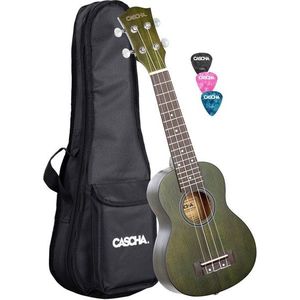 Cascha HH 2265 Premium Szoprán ukulele Zöld kép