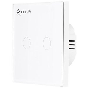 Tellur WiFi Smart kapcsoló, 2 port, 1800 W, 10 A., fehér kép