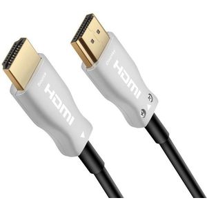 PremiumCord HDMI, száloptikás High Speed + Ethernet, 4K@60Hz 25m kábel, M/M, aranyozott csatlakozó kép