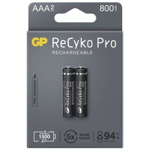 Újratölthető akkumulátor GP ReCyko Pro Professional AAA (HR03), 2 db kép