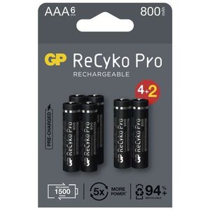 GP ReCyko Pro Professional AAA (HR03) újratölthető elem, 6 db kép