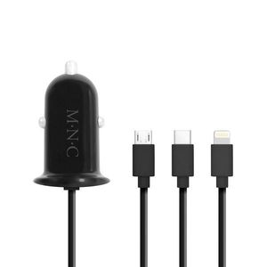 Szivargyújtós adapter 4 az 1-ben + USB - fekete kép