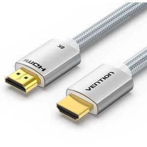 Vention HDMI 2.1 Cable 8K 1m Silver Aluminum Alloy Type kép