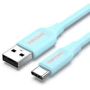 Vention USB 2.0 to USB-C 3A Cable 1m Light Blue kép