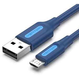 Vention USB 2.0 to Micro USB 2A Cable 1, 5 m Deep Blue kép