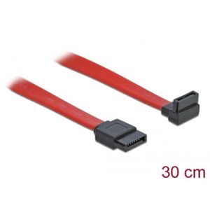 Delock SATA összekötő kábel, 30cm (84249) piros kép