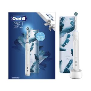 Oral-B PRO 750 elektromos fogkefe CrossAction fejjel, fehér + exkluzív útitok (10PO010285) kép