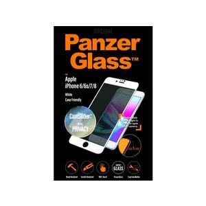 PanzerGlass Apple iPhone 6/6s/7/8 CamSlider Privacy tokbarát üvegfólia (5711724126529) fehér kép