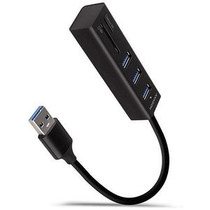 AXAGON HMA-CR3A Hub USB-A, kártyaolvasó, fém kép