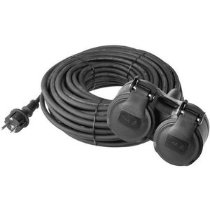 EMOS gumi hosszabbító kábel, 15m, fekete kép