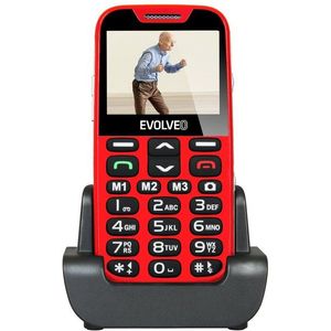 EVOLVEO EasyPhone XD piros-ezüst kép