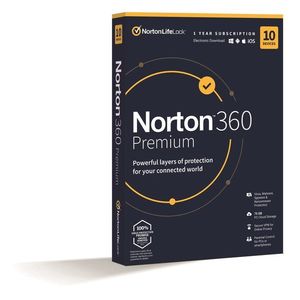 Norton 360 Premium 75GB, 1 felhasználó, 10 készülék, 12 hónap (elektronikus licenc) kép