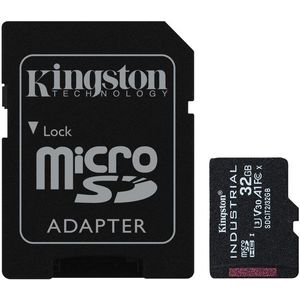 Kingston MicroSDHC 32GB Industrial + SD adapter kép