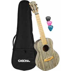 Cascha HH 2317 Bamboo Tenor ukulele Graphite kép