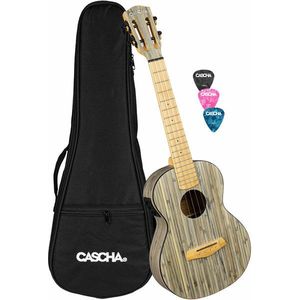 Cascha HH 2317E Bamboo Tenor ukulele Graphite kép