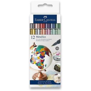 Faber-Castell fémes színek, 12 színű kép