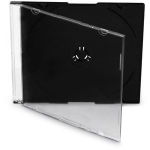 COVER IT slim, egydarabos CD-tok - fekete, 5, 2 mm, 10 db/csomag kép