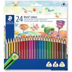 STAEDTLER "Noris Colour" Színes ceruzák, 24 szín, háromszög alakú kép