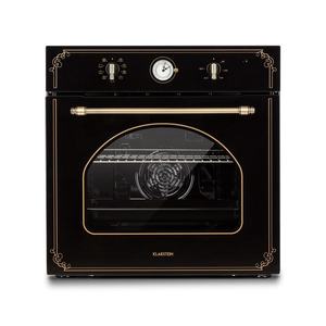 Klarstein Victoria, beépíthető sütő, retró dizájn, 9 funkció, 50 – 250 °C, fekete kép