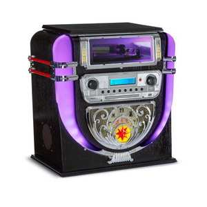 Auna Graceland Mini, Jukebox, CD lejátszó, lemezjátszó, DAB+/FM rádió, LED kép