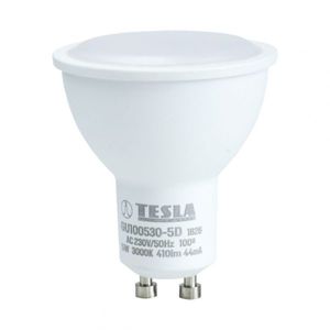 Tesla - LED izzó, GU10, 5W, 230V, 400lm, 3000K, 100°, szabályozható kép